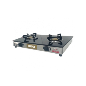 Kanvox 2 Burner Glass Top Gas Cooker
